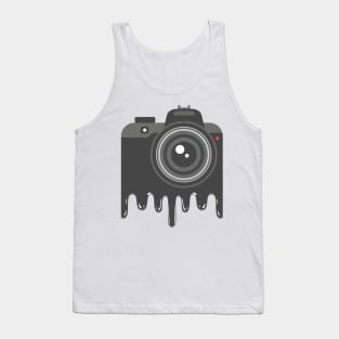 Melted Camera - Travel & Photograph Globe for Photographers T-Shirt Tank Top